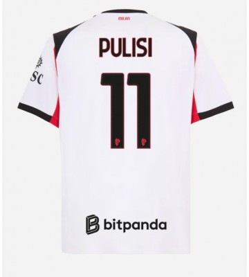 AC Milan Christian Pulisic #11 Venkovní Dres 2025-26 Krátký Rukáv
