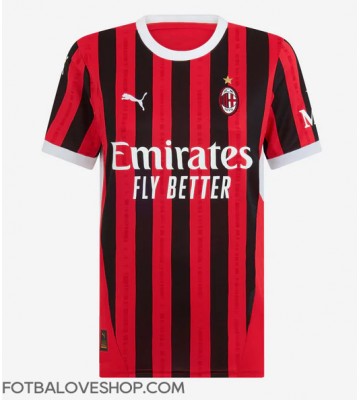 AC Milan Dámské Domácí Dres 2024-25 Krátký Rukáv