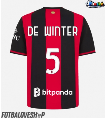 AC Milan Koni De Winter #5 Domácí Dres 2026-27 Krátký Rukáv