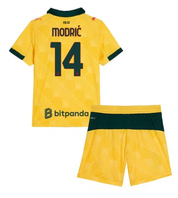 AC Milan Luka Modric #14 Dětské Alternativní Dres 2025-26 Krátký Rukáv (+ trenýrky)