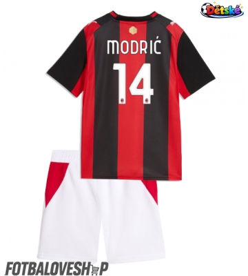 AC Milan Luka Modric #14 Dětské Domácí Dres 2026-27 Krátký Rukáv (+ trenýrky)