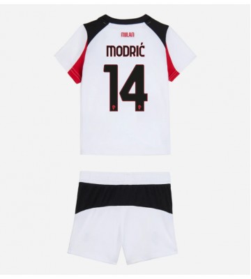 AC Milan Luka Modric #14 Dětské Venkovní Dres 2025-26 Krátký Rukáv (+ trenýrky)