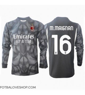 AC Milan Mike Maignan #16 Brankářské Domácí Dres 2024-25 Dlouhý Rukáv