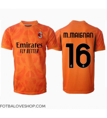AC Milan Mike Maignan #16 Brankářské Venkovní Dres 2024-25 Krátký Rukáv