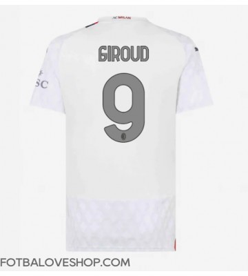 AC Milan Olivier Giroud #9 Dámské Venkovní Dres 2023-24 Krátký Rukáv