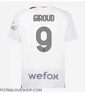 AC Milan Olivier Giroud #9 Venkovní Dres 2023-24 Krátký Rukáv