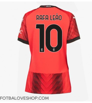 AC Milan Rafael Leao #10 Dámské Domácí Dres 2023-24 Krátký Rukáv