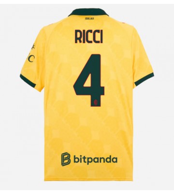 AC Milan Samuele Ricci #4 Alternativní Dres 2025-26 Krátký Rukáv