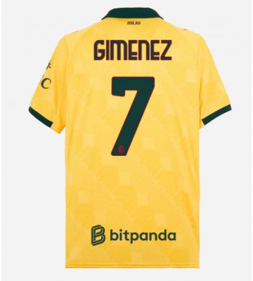 AC Milan Santiago Gimenez #7 Alternativní Dres 2025-26 Krátký Rukáv