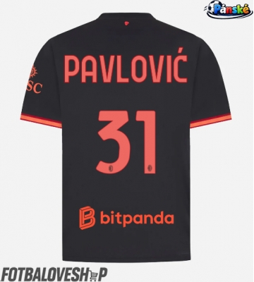 AC Milan Strahinja Pavlovic #31 Alternativní Dres 2026-27 Krátký Rukáv