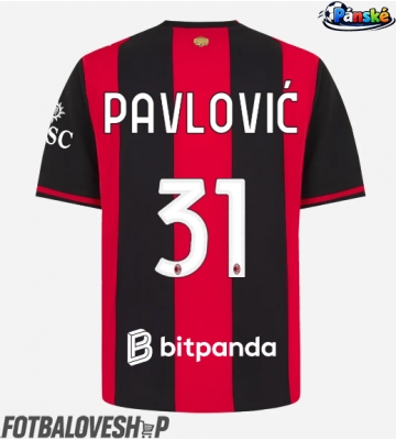 AC Milan Strahinja Pavlovic #31 Domácí Dres 2026-27 Krátký Rukáv