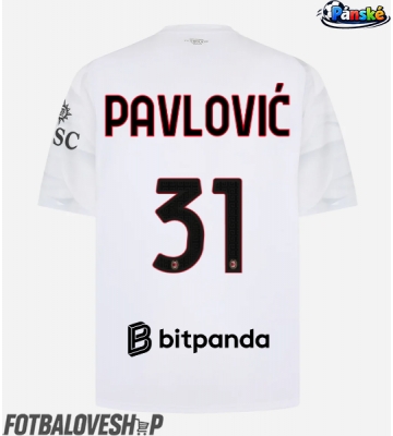 AC Milan Strahinja Pavlovic #31 Venkovní Dres 2026-27 Krátký Rukáv