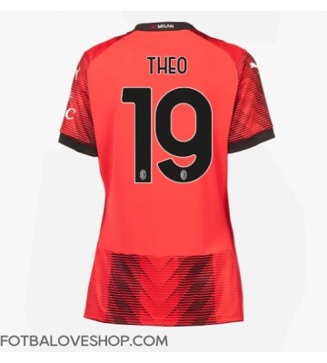 AC Milan Theo Hernandez #19 Dámské Domácí Dres 2023-24 Krátký Rukáv
