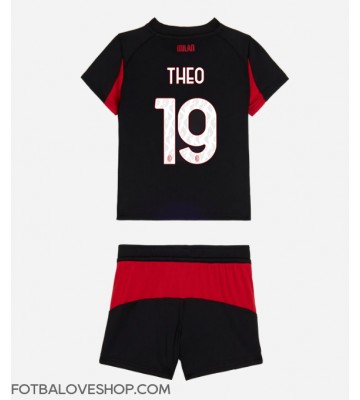 AC Milan Theo Hernandez #19 Dětské Domácí Dres 2025-26 Krátký Rukáv (+ trenýrky)