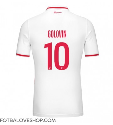 AS Monaco Aleksandr Golovin #10 Domácí Dres 2024-25 Krátký Rukáv