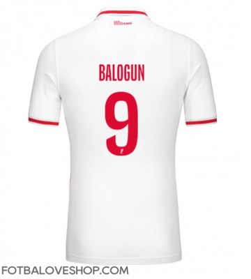 AS Monaco Folarin Balogun #9 Domácí Dres 2024-25 Krátký Rukáv