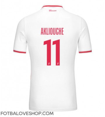 AS Monaco Maghnes Akliouche #11 Domácí Dres 2024-25 Krátký Rukáv