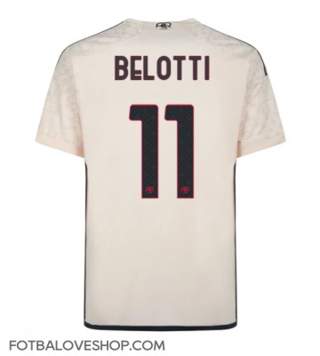 AS Roma Andrea Belotti #11 Venkovní Dres 2023-24 Krátký Rukáv