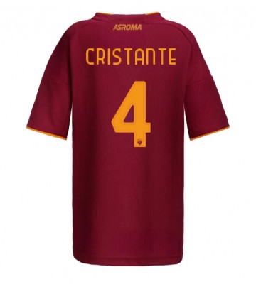 AS Roma Bryan Cristante #4 Dámské Domácí Dres 2025-26 Krátký Rukáv AS Roma Bryan Cristante #4 Dámské Domácí Dres 2025-26 Krátký Rukáv