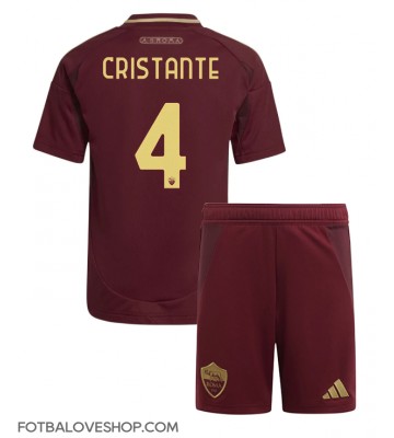 AS Roma Bryan Cristante #4 Dětské Domácí Dres 2024-25 Krátký Rukáv (+ trenýrky)