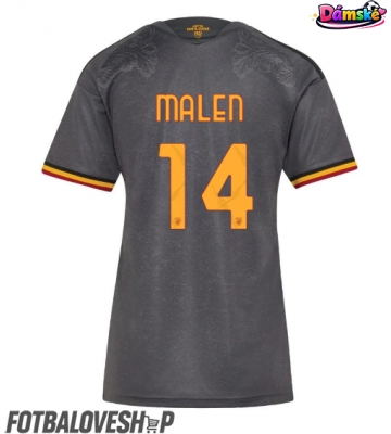 AS Roma Donyell Malen #14 Dámské Alternativní Dres 2026-27 Krátký Rukáv