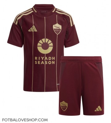 AS Roma Dětské Domácí Dres 2024-25 Krátký Rukáv (+ trenýrky)