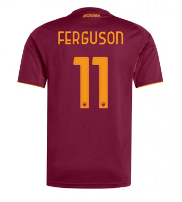 AS Roma Evan Ferguson #11 Domácí Dres 2025-26 Krátký Rukáv