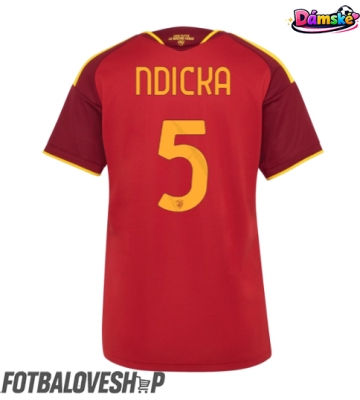 AS Roma Evan Ndicka #5 Dámské Domácí Dres 2026-27 Krátký Rukáv
