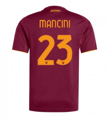AS Roma Gianluca Mancini #23 Domácí Dres 2025-26 Krátký Rukáv
