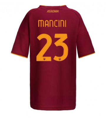 AS Roma Gianluca Mancini #23 Dámské Domácí Dres 2025-26 Krátký Rukáv AS Roma Gianluca Mancini #23 Dámské Domácí Dres 2025-26 Krátký Rukáv