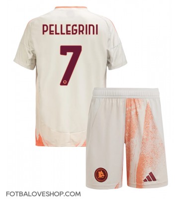 AS Roma Lorenzo Pellegrini #7 Dětské Venkovní Dres 2024-25 Krátký Rukáv (+ trenýrky)