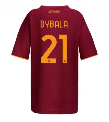 AS Roma Paulo Dybala #21 Dámské Domácí Dres 2025-26 Krátký Rukáv