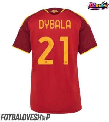 AS Roma Paulo Dybala #21 Dámské Domácí Dres 2026-27 Krátký Rukáv