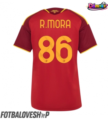 AS Roma Rodrigo Mora #86 Dámské Domácí Dres 2026-27 Krátký Rukáv