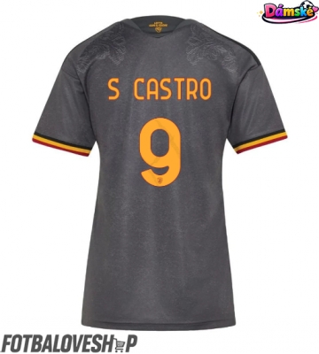 AS Roma Santiago Castro #9 Dámské Alternativní Dres 2026-27 Krátký Rukáv