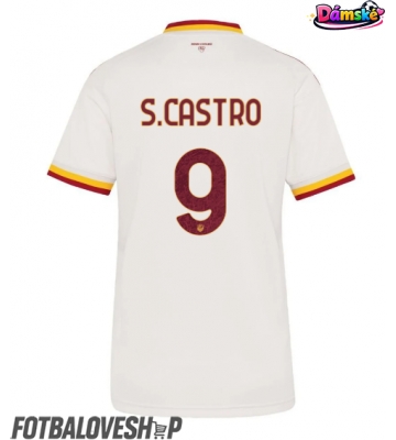 AS Roma Santiago Castro #9 Dámské Venkovní Dres 2026-27 Krátký Rukáv