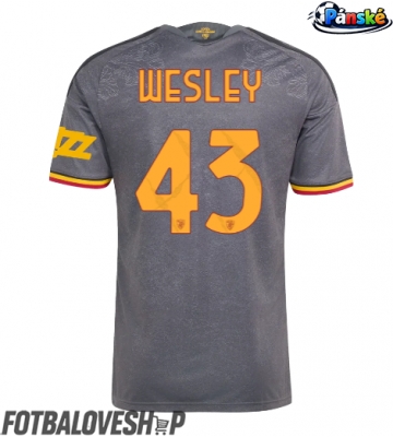 AS Roma Wesley Franca #43 Alternativní Dres 2026-27 Krátký Rukáv