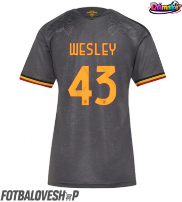 AS Roma Wesley Franca #43 Dámské Alternativní Dres 2026-27 Krátký Rukáv