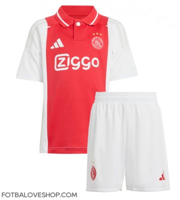 Ajax Dětské Domácí Dres 2024-25 Krátký Rukáv (+ trenýrky)