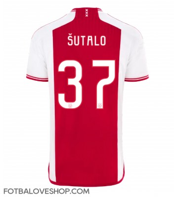 Ajax Josip Sutalo #37 Domácí Dres 2023-24 Krátký Rukáv