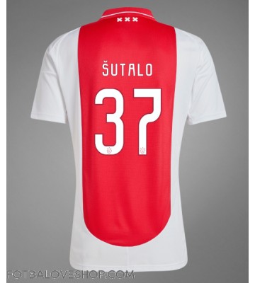 Ajax Josip Sutalo #37 Domácí Dres 2024-25 Krátký Rukáv