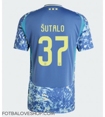 Ajax Josip Sutalo #37 Venkovní Dres 2024-25 Krátký Rukáv