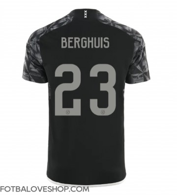 Ajax Steven Berghuis #23 Alternativní Dres 2023-24 Krátký Rukáv