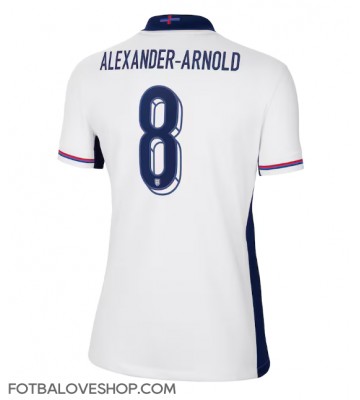 Anglie Alexander-Arnold #8 Dámské Domácí Dres ME 2024 Krátký Rukáv