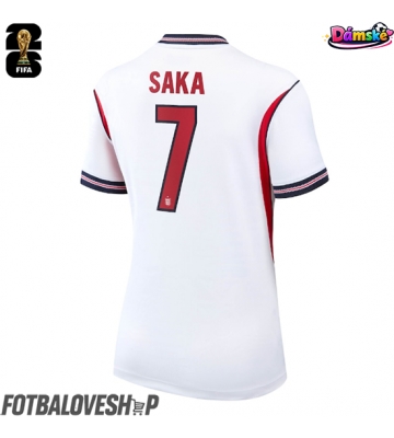 Anglie Bukayo Saka #7 Dámské Domácí Dres MS 2026 Krátký Rukáv