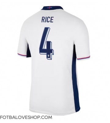 Anglie Declan Rice #4 Domácí Dres ME 2024 Krátký Rukáv