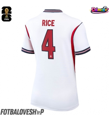 Anglie Declan Rice #4 Dámské Domácí Dres MS 2026 Krátký Rukáv