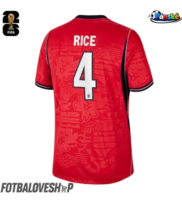 Anglie Declan Rice #4 Venkovní Dres MS 2026 Krátký Rukáv