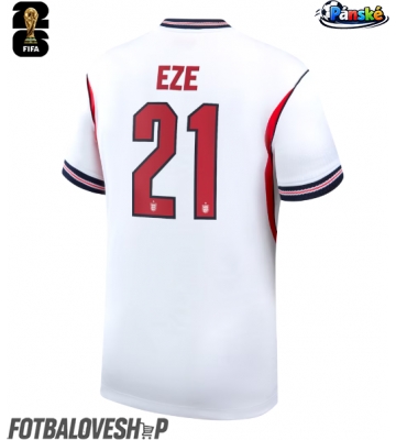 Anglie Eberechi Eze #21 Domácí Dres MS 2026 Krátký Rukáv