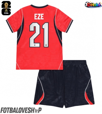 Anglie Eberechi Eze #21 Dětské Venkovní Dres MS 2026 Krátký Rukáv (+ trenýrky)